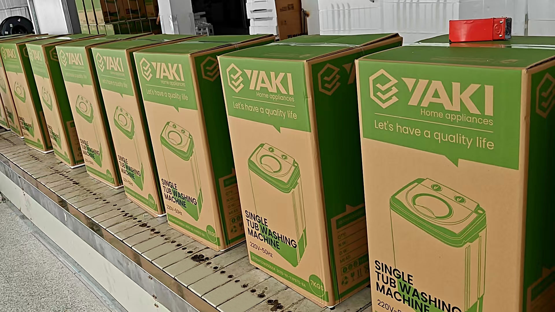 Packing single tub washing machine 