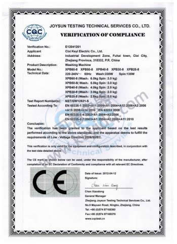 CE certificate